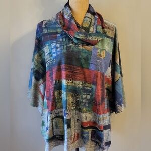 Inoah XSmall polyester/spandex knit poncho